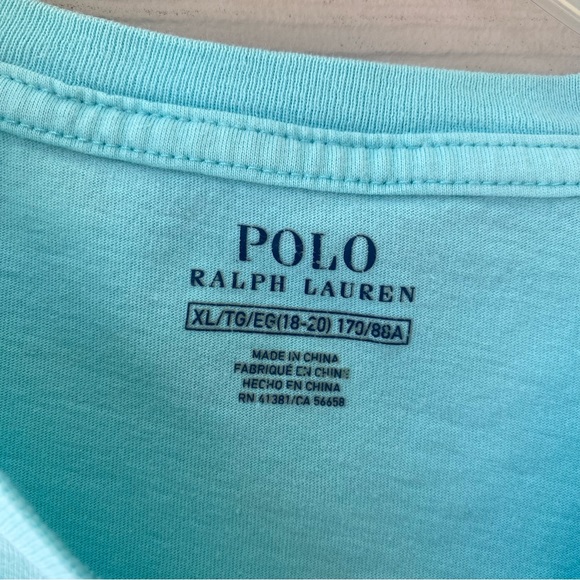 Ralph Lauren t-shirt.  Youth XL. Teal color. - Picture 3 of 3